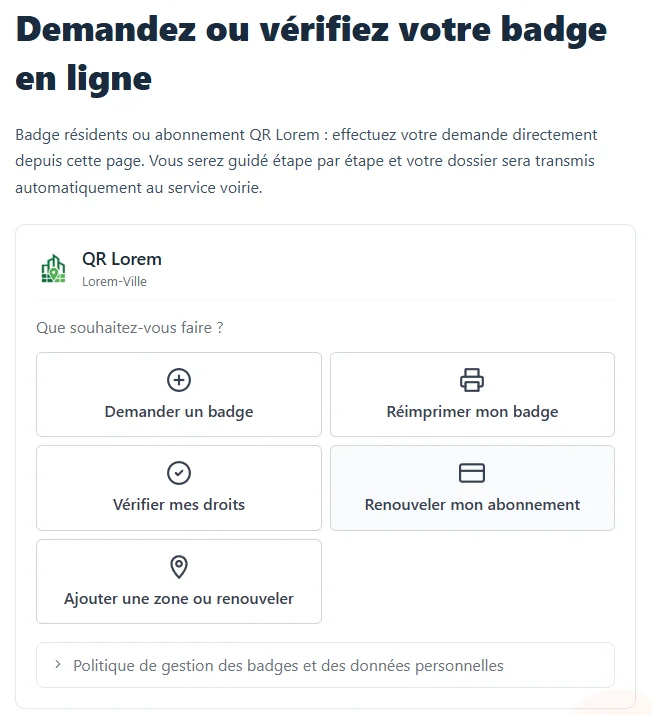Self-service portal
